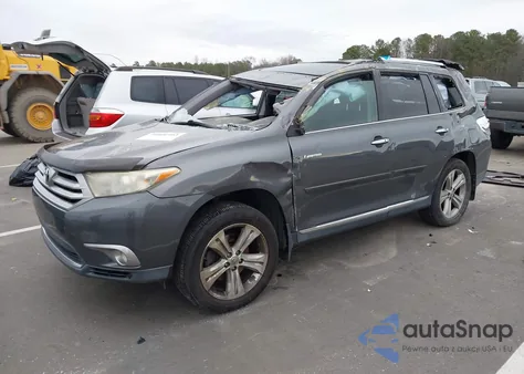 2012 Toyota Highlander Limited V6 z USA, uszkodzony, nr VIN 5TDYK3EH9CS055237